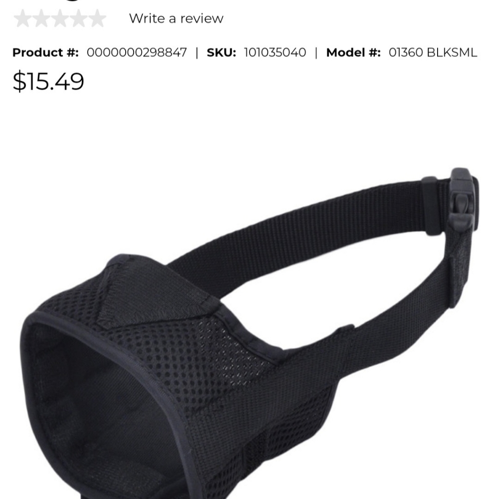 NEW Dog Muzzle